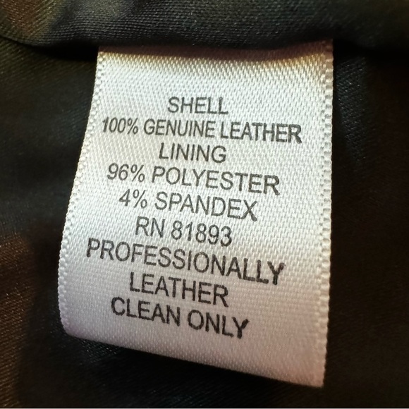 G.I.L.I. Black Leather Jacket Coat Moto Size XS Pockets Zipper on Sleeves NEW - Picture 7 of 15